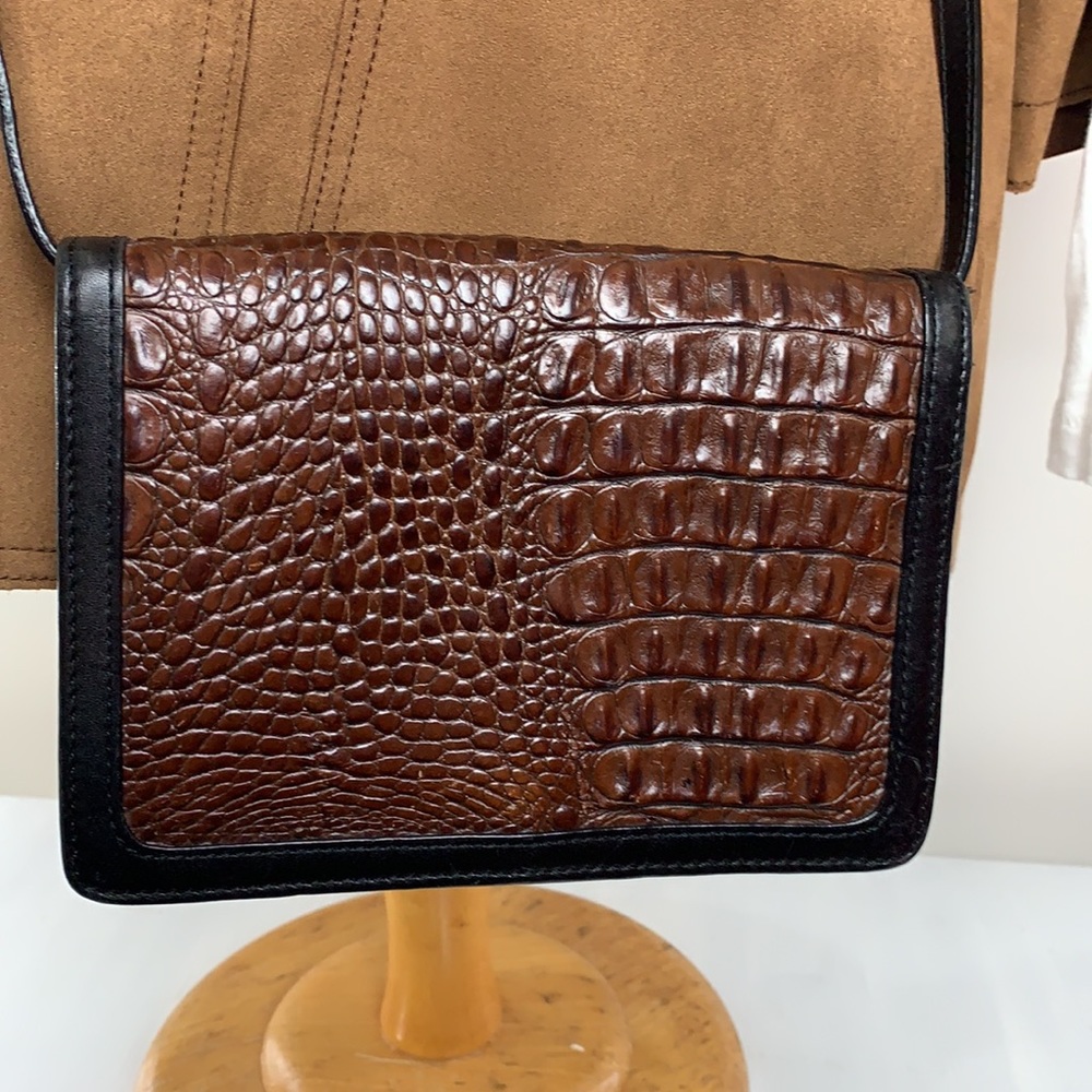 Brahmin Vintage Crossbody Alligator Embossed Bag